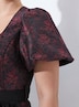 Dirndl, Jacquard, Carré-Ausschnitt, Puff-Halbarm