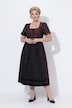 Dirndl, Jacquard, Carré-Ausschnitt, Puff-Halbarm