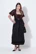 Dirndl, Jacquard, Carré-Ausschnitt, Puff-Halbarm