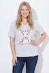 T-Shirt, Hirsch, Classic, V-Ausschnitt, Halbarm