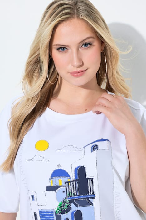 Short Sleeve Santorini Graphic Tee