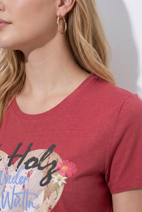 T-Shirt, Herz, Classic, Rundhals, Halbarm