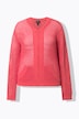 Strick-Blouson, Pailletten, Collegekragen, Langarm