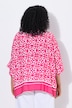 Bluse, bedruckt, Oversized, Rundhals, Halbarm