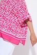 Bluse, bedruckt, Oversized, Rundhals, Halbarm