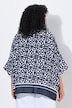 Bluse, bedruckt, Oversized, Rundhals, Halbarm