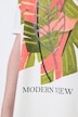 T-shirt, stampa Tropical, scollo tondo, mezze maniche