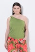 Top, one Shoulder, Slim, Zierspange, ärmellos