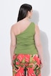 Top, one Shoulder, Slim, Zierspange, ärmellos