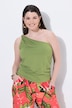 Top, one Shoulder, Slim, Zierspange, ärmellos