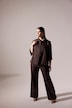 Jacke, A-Linie, Hemdkragen, ausgestellter 3/4-Arm