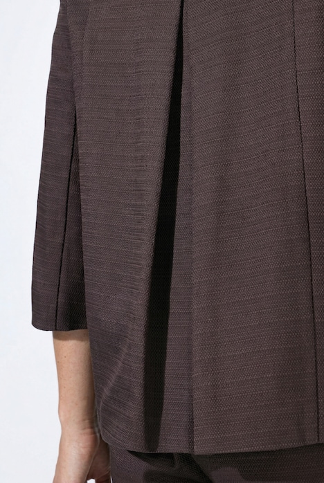 Jacke, A-Linie, Hemdkragen, ausgestellter 3/4-Arm