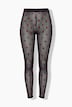 Mesh-leggingsit, samettisen pehmeä sydänkuvio