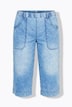 Denim large et léger coupe 3/4, avec taille élastique