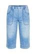 lehký široký denim 3/4 délky, pružný pas