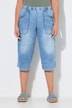 Denim large et léger coupe 3/4, avec taille élastique