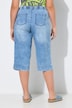 Denim large et léger coupe 3/4, avec taille élastique
