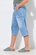 Denim large et léger coupe 3/4, avec taille élastique
