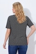 T-Shirt, Hirschgeweih, A-Linie, V-Ausschnitt, Halbarm