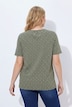 T-Shirt, Hirschgeweih, A-Linie, V-Ausschnitt, Halbarm