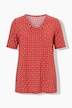 T-shirt, hertengewei, A-lijn, V-hals, korte mouw