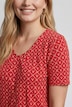 T-Shirt, Hirschgeweih, A-Linie, V-Ausschnitt, Halbarm