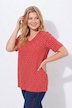 T-Shirt, Hirschgeweih, A-Linie, V-Ausschnitt, Halbarm