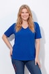T-Shirt, Hirschgeweih, A-Linie, V-Ausschnitt, Halbarm