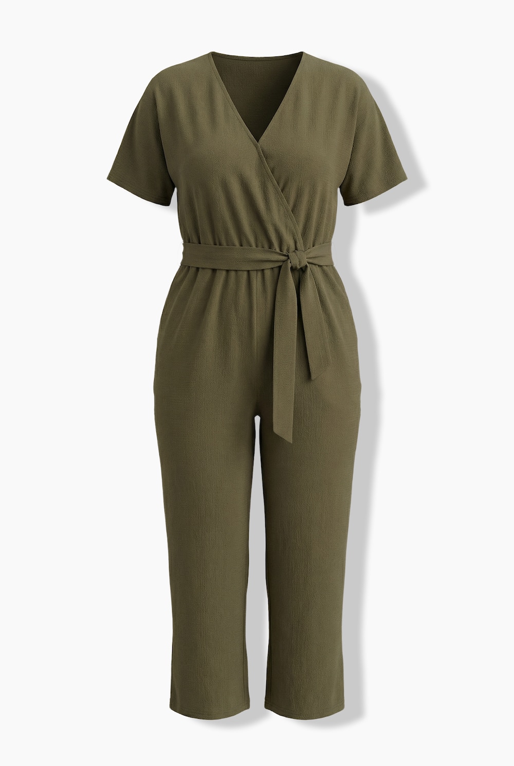 Stora storlekar Jumpsuit, Dam, grön, storlek: 58, Polyester, Mia Moda