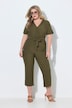 Jumpsuit, eendelig, stof met structuur, elastische taille