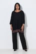 Pullover, Chiffonsaum, U-Boot-Ausschnitt, 3/4-Arm