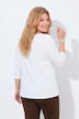 Shirt, Stickerei, Classic, Carré-Ausschnitt, 3/4-Arm