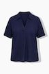 Polo Collar Short Sleeve T-Shirt Blouse