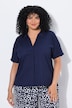 Polo Collar Short Sleeve T-Shirt Blouse