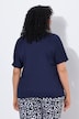 Polo Collar Short Sleeve T-Shirt Blouse