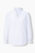 Bluse, Rüsche, Smok-Details, V-Ausschnitt, Langarm