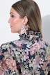 Vintage Botanical Print Button-Down Dress