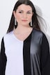 Slinky-Shirt, Zipfelsaum, A-Linie, V-Ausschnitt, 3/4-Arm
