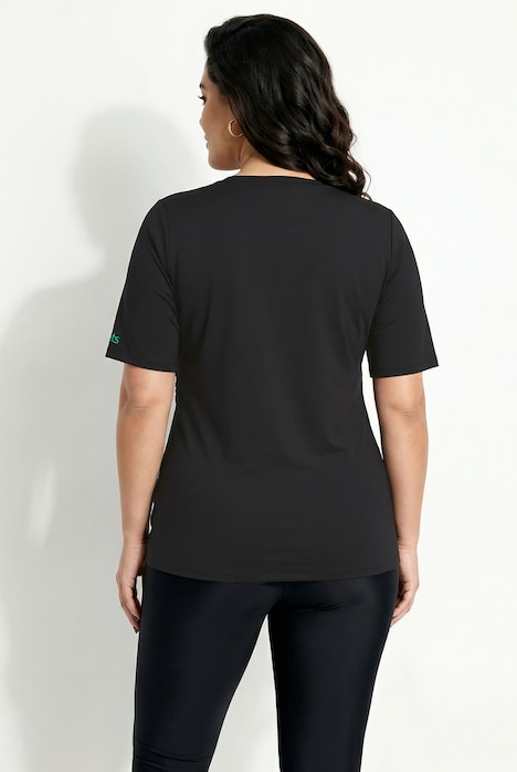 Funktions-Shirt, V-Ausschnitt, Halbarm, recycelt