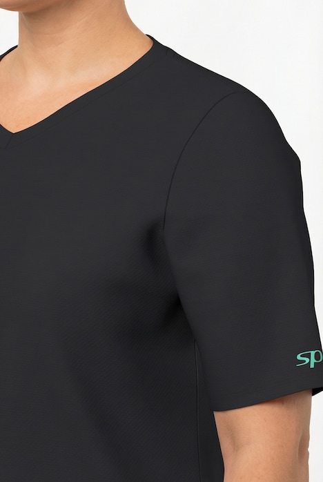 Funktions-Shirt, V-Ausschnitt, Halbarm, recycelt