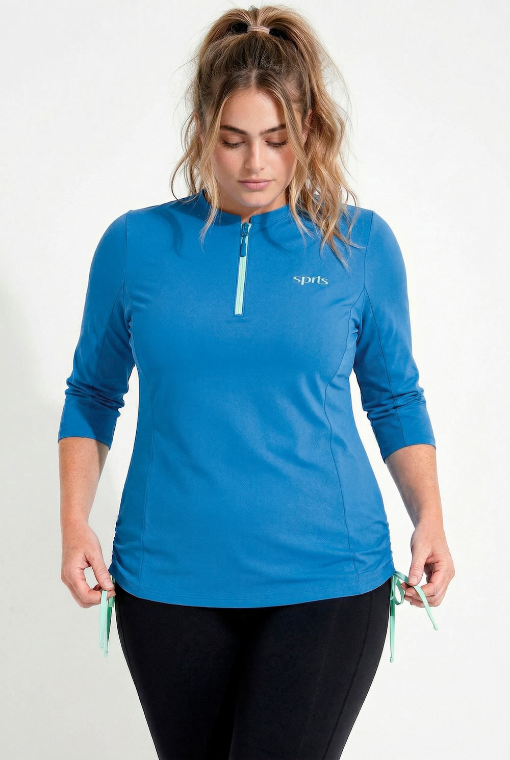 Funktions-Shirt, Rundhals, 3/4-Arm, recycelt