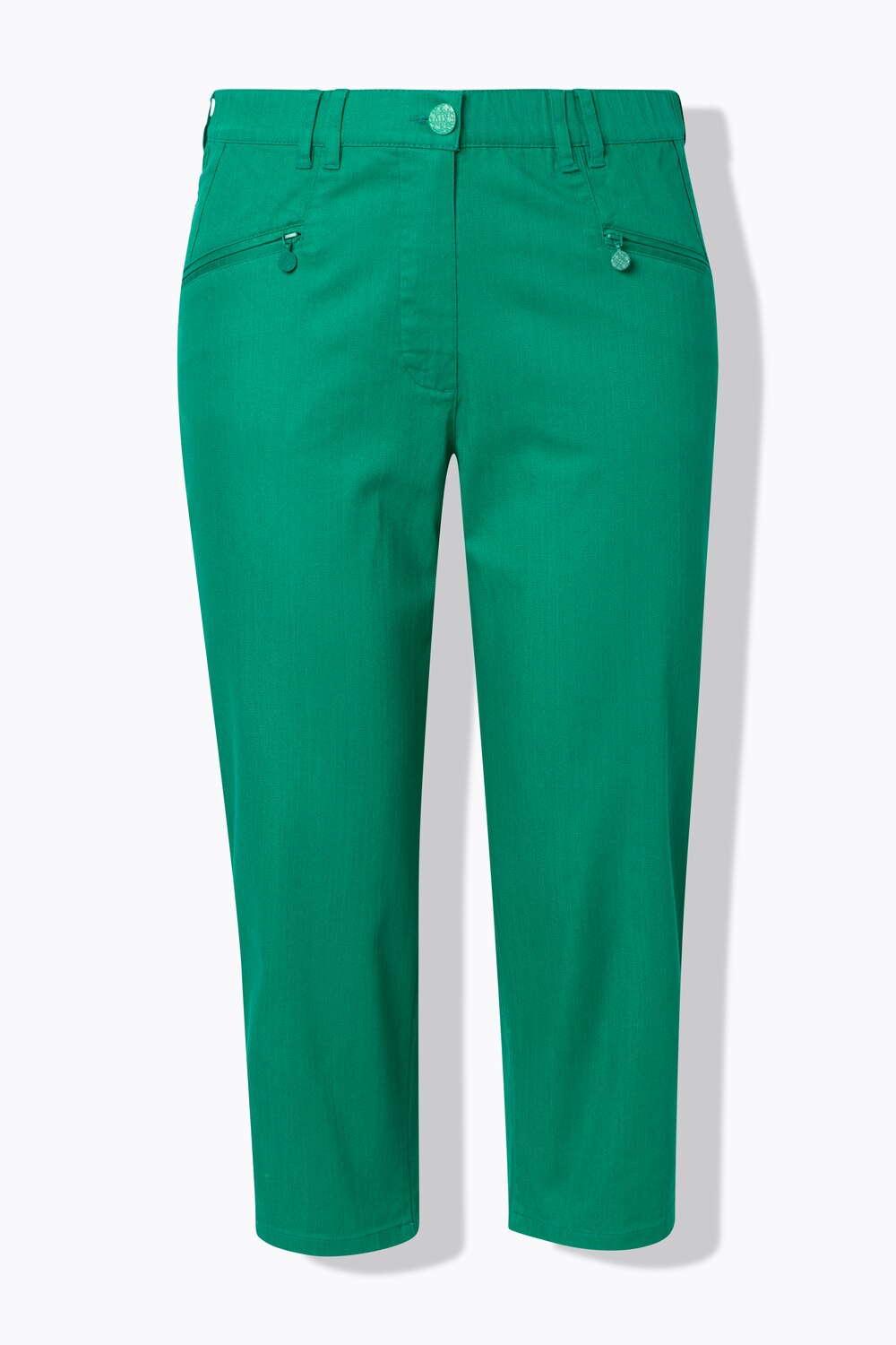 Stora storlekar 7/8-jeans Mony, Dam, grön, storlek: 48, Bomull, Ulla Popken
