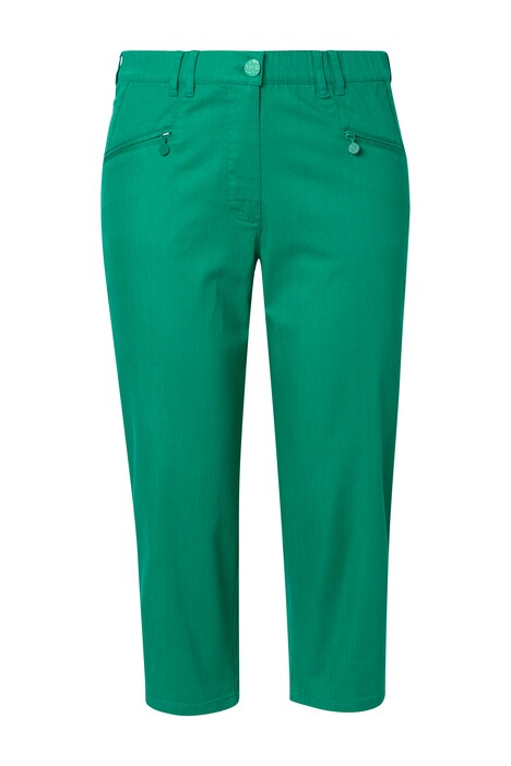 7/8 džíny Mony, elastický pas, kapsy na zip