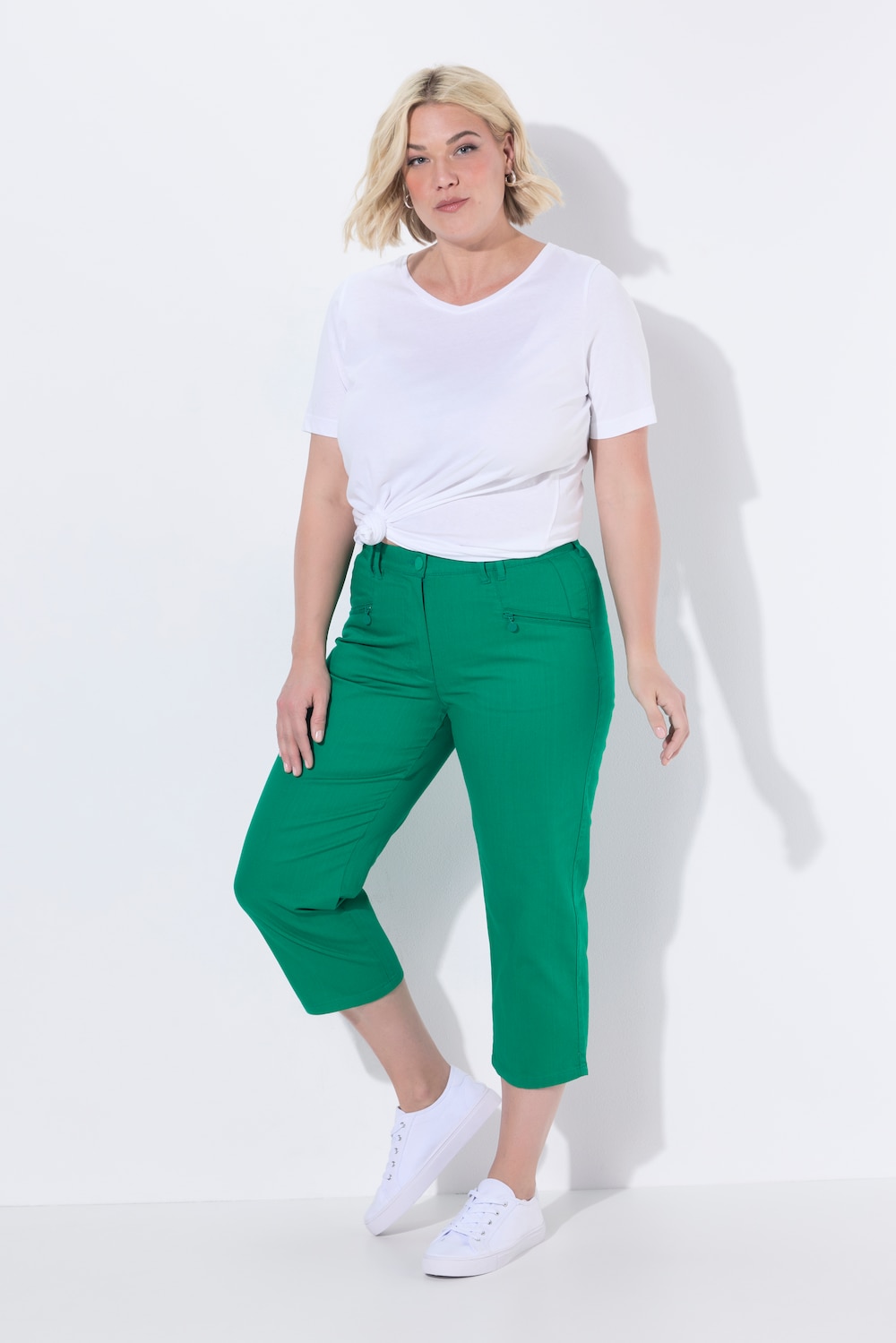 7/8-Jeans Mony, Elastikbund, Reißverschlusstaschen