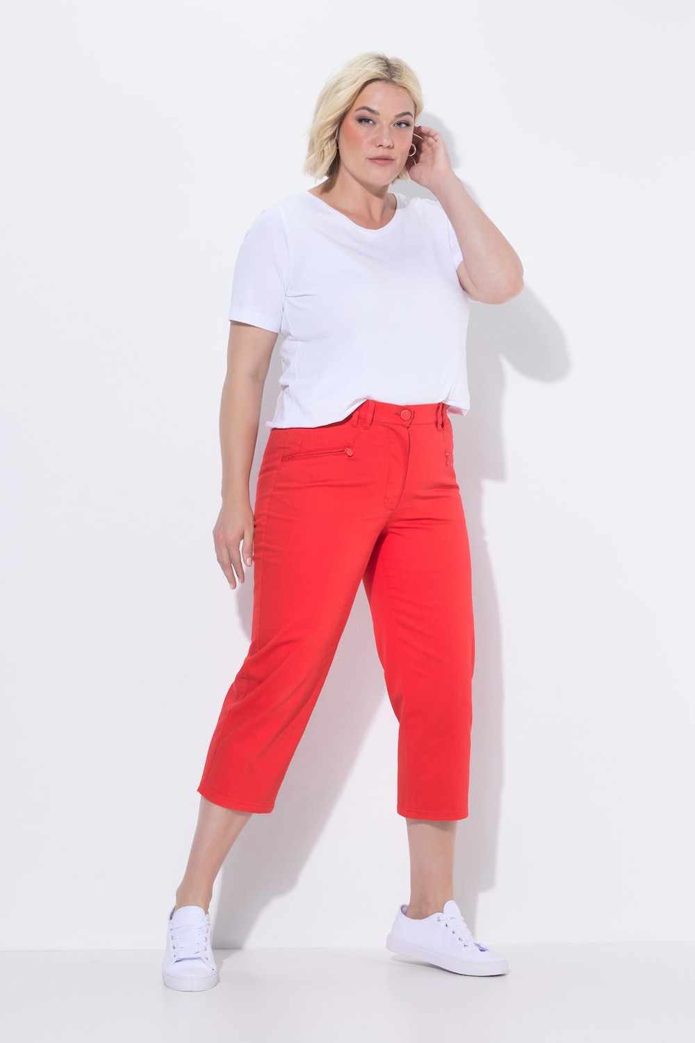 7/8-Jeans Mony, Elastikbund, Reißverschlusstaschen