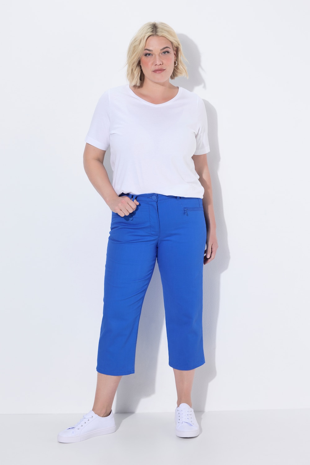7/8-Jeans Mony, Elastikbund, Reißverschlusstaschen