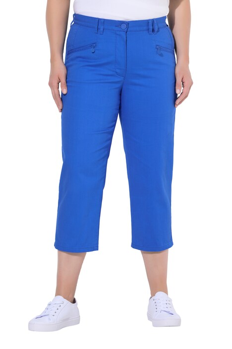 7/8 džíny Mony, elastický pas, kapsy na zip