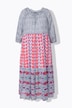 Maxikleid, Boho-Style, A-Linie, Rundhals, 3/4-Arm