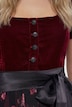 Dirndl, Samt, Carré-Ausschnitt, Puff-Halbarm