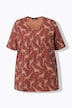 T-Shirt, Giraffe, A-Linie, V-Ausschnitt, Halbarm